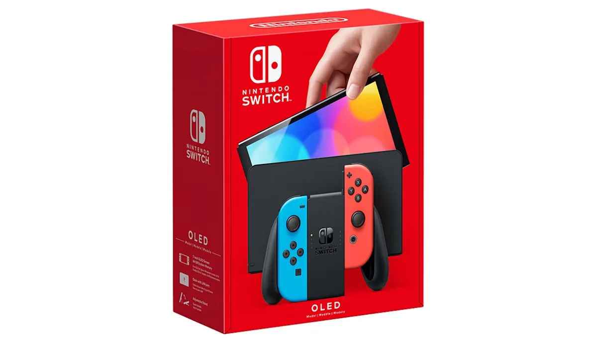 Прошитая Nintendo Switch Oled Neon +30Игр +MicroSD 128GB — Ракурс 2 Прошитая Nintendo Switch Oled Neon +30Игр +MicroSD 128GB — Фото 2 в Gameshop24