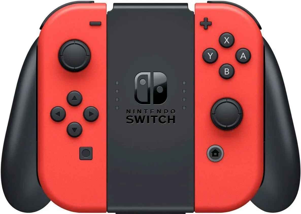 Прошитая Nintendo Switch OLED Mario Edition +50Игр +MicroSD 256GB — Ракурс 4 Прошитая Nintendo Switch OLED Mario Edition +50Игр +MicroSD 256GB — Фото 4 в Gameshop24